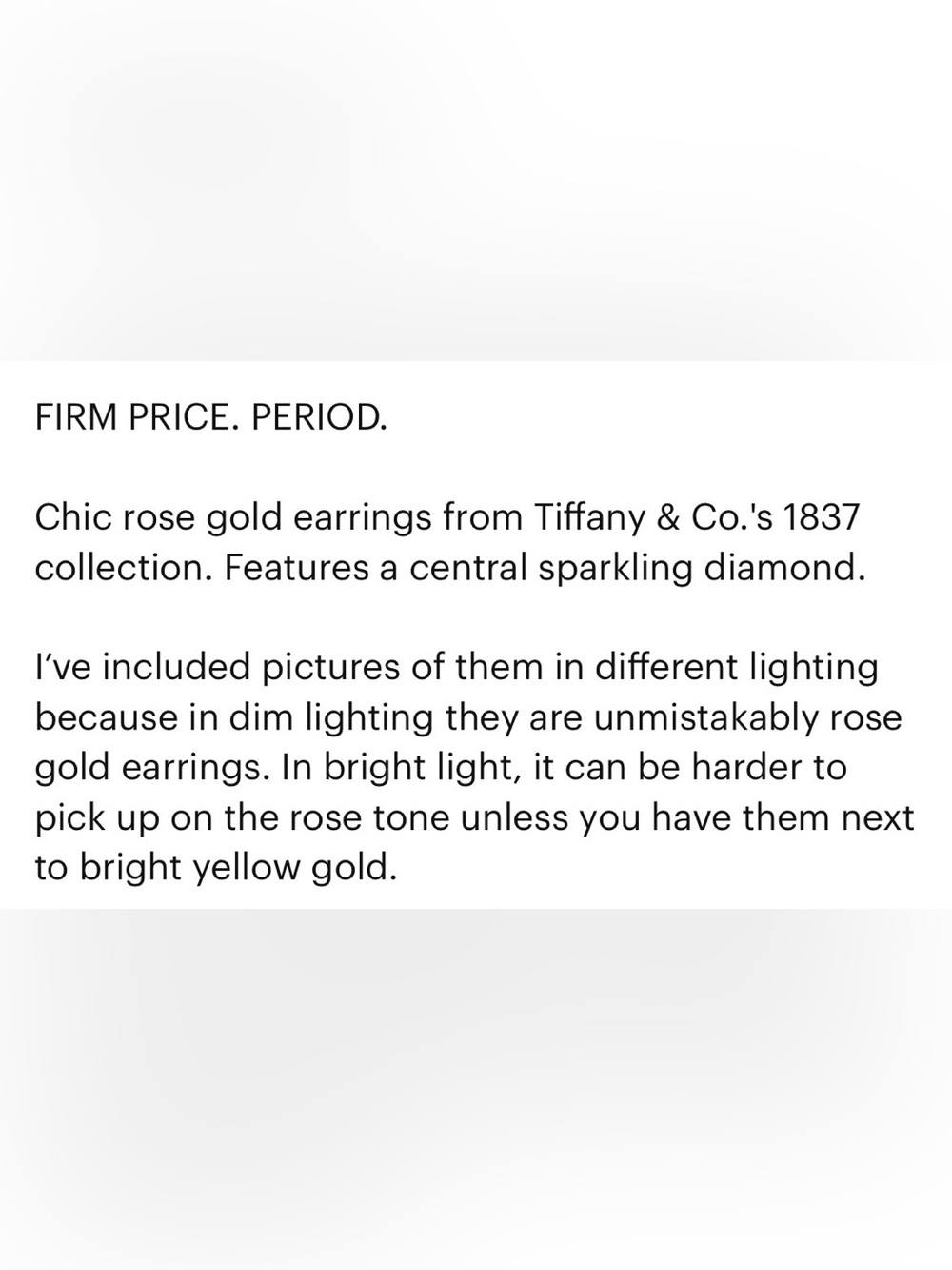 Tiffany & co diamond rose gold 1837 circle stud earrings - Picture 8 of 8